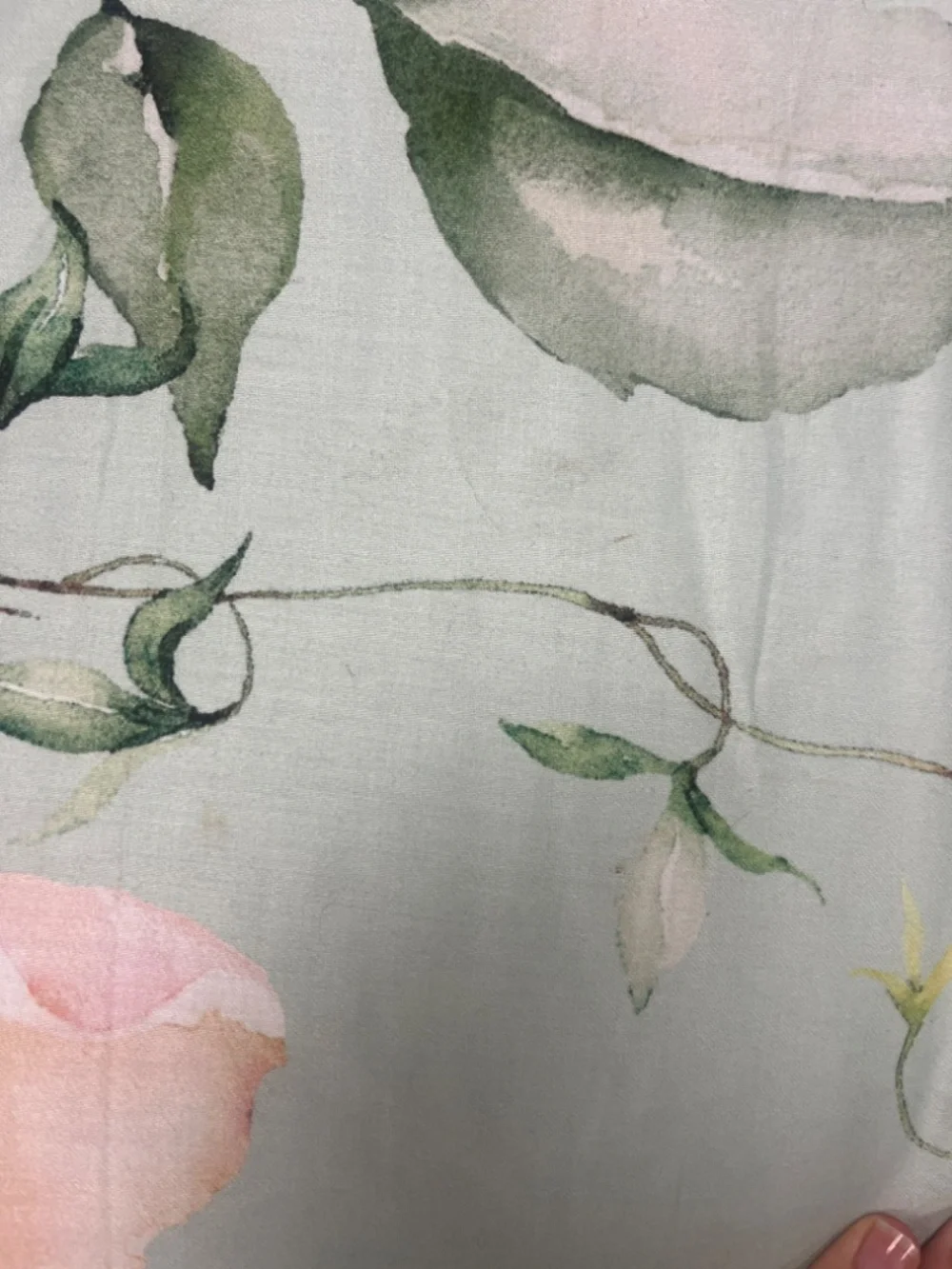 Bebejan Rose on Misty Green Reversible King Comforter Set - Picture 6 of 7